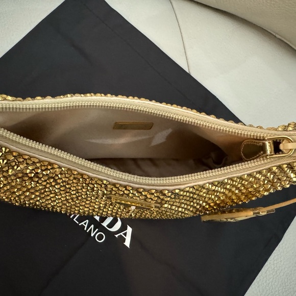 PRADA Satin Mini bag with crystals. - Picture 6 of 7